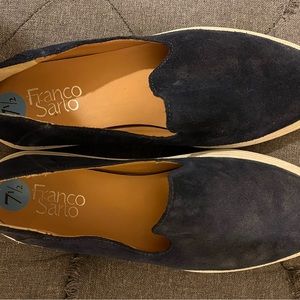 Franco sarto navy suede sneaker size 7 1/2
